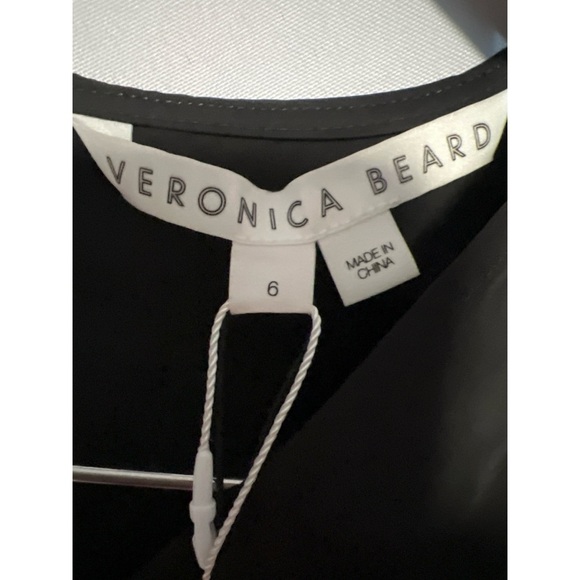 Veronica beard Black Wrap Top. NWT - Picture 2 of 3